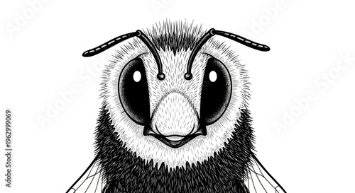 A cute illustration of a bee.