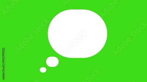 thinking speaking chat speech bubble animation video