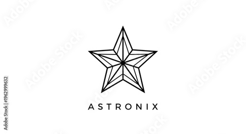 Astronix star logo design element.