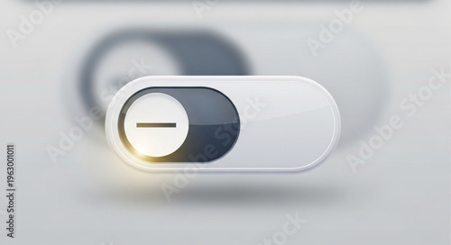 Close-up of a toggle switch in the off position.