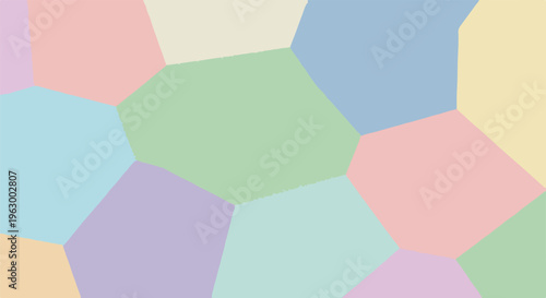 Abstract geometric pattern, various pastel polygonal shapes create a design