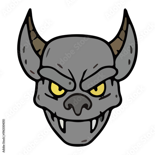 Cartoon Monster Head Icon