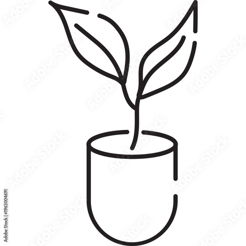 Minimalist Plant Icon