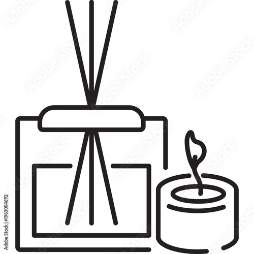 Aroma Diffuser and Candle Icon