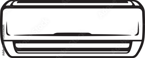 Air Conditioner Wall Unit Split System Vector Illustration