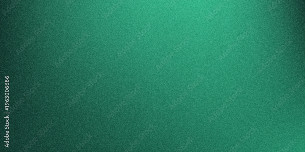 Fototapeta premium Dark green grainy gradient background, black backdrop, noise texture effect