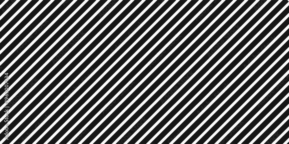 Obraz premium Black and white diagonal stripe pattern