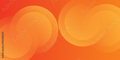Abstract orange background with circles.