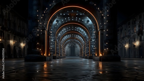 Wallpaper Mural Halloween lights in italy's square Torontodigital.ca