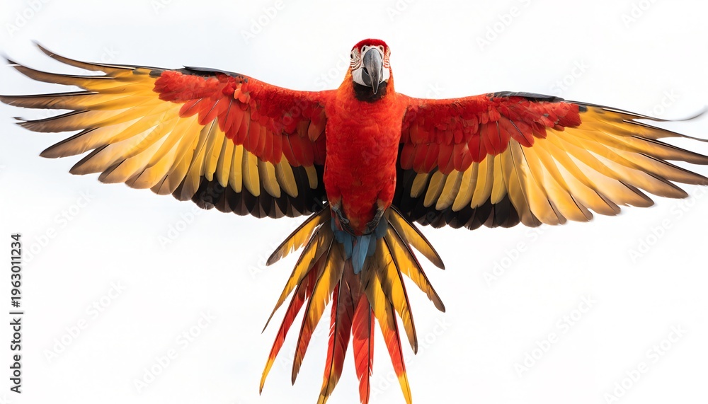 Fototapeta premium red and blue bird
