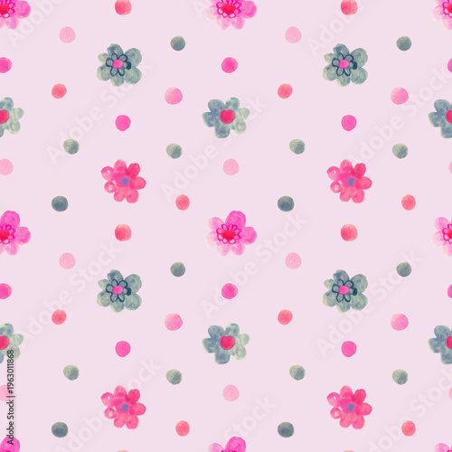 Spring floral seamless pattern. Illustration for fabric und textile design, wallpaper, wrapping design.