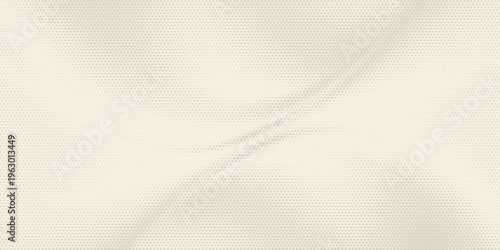 Vintage beige halftone paper texture. Retro craft ecru wallpaper with speckles, flecks, particles. Light cream grunge grain overlay background. Dirty dotted specked canvas material backdrop. Vector