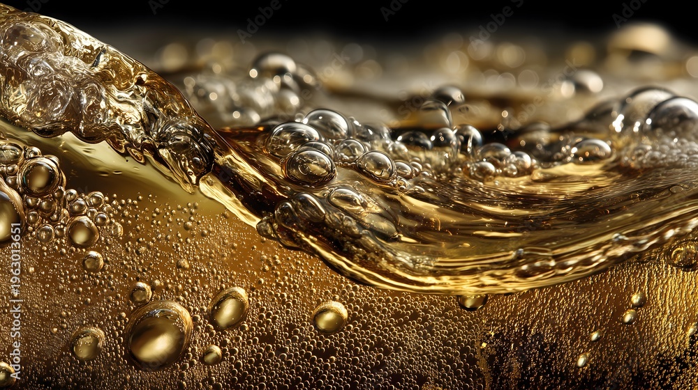 custom made wallpaper toronto digitalMacro beer pour closeup bubbles gradient