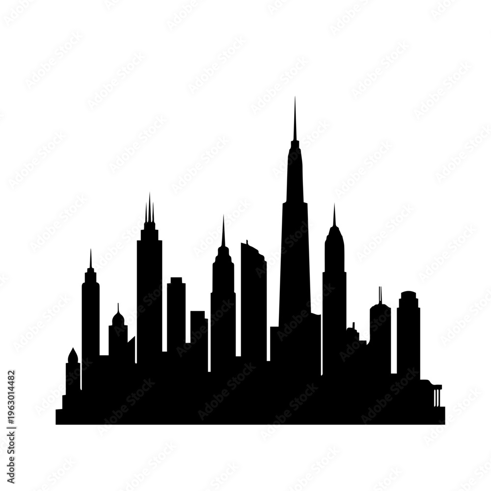 Obraz premium cityscape silhouette