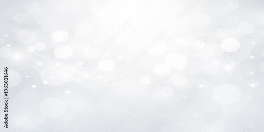 Obraz premium Abstract Christmas bokeh background with blue and silver holiday lights