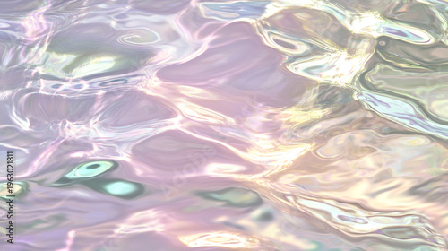 Iridescent Water Surface Texture Background