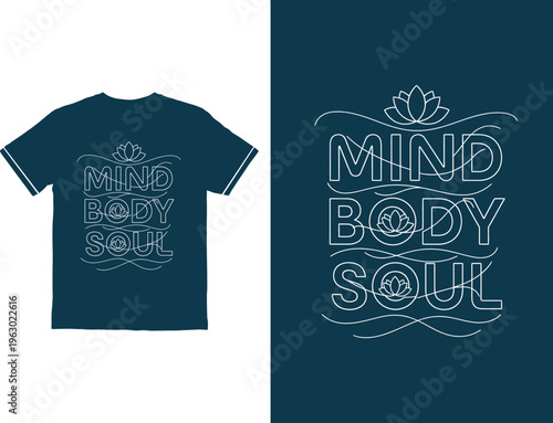 mind body soul t shirt design and print