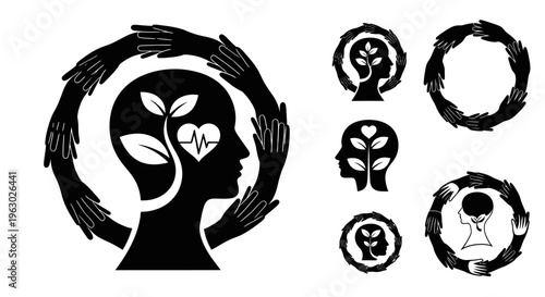 Mental Health Awareness and Growth Symbolism.
