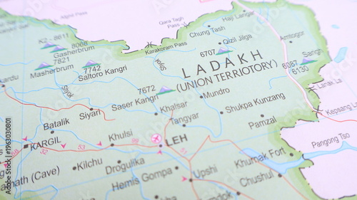 Ladakh Map Detail, India, Asia Travel Destination