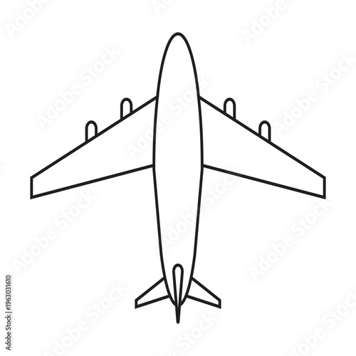 vector illustration of airplane