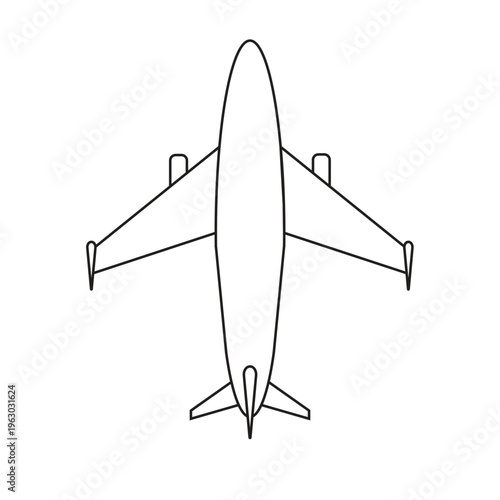vector illustration of airplane