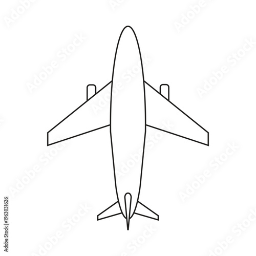 vector illustration of airplane
