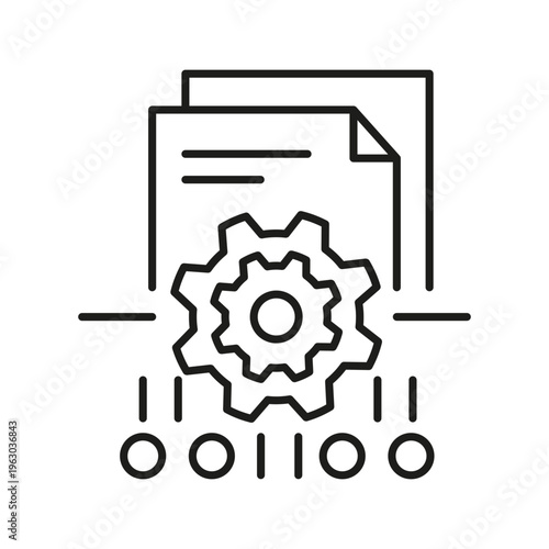 Ai data automation gear document workflow outline