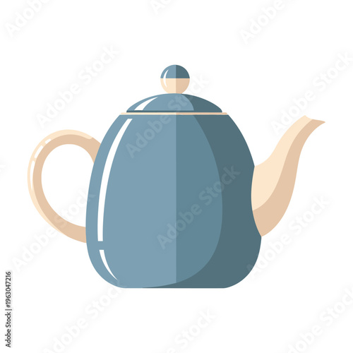 Blue Teapot Kitchen Drinkware Icon
