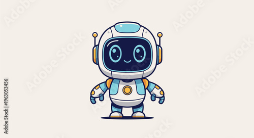 Cartoon Robot Character Illustration Design 7.
