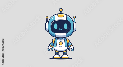 Cartoon Robot Character Illustration Design 6.