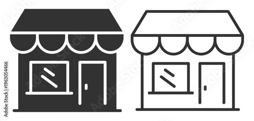 Building business shopping store shop solid icon on transparent background
