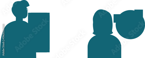 Two individuals engaged in a video call using modern communication technology for virtual interaction and connection