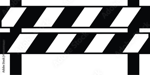 Film clapper board icon graphic design element for movie production and filmmaking isolated on transparent background