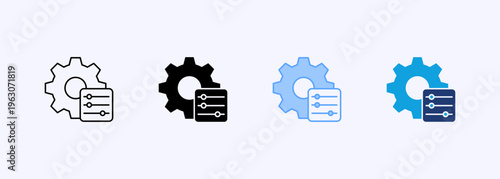 Adjustment Icon Set Multistyle Various Collection Element For Design