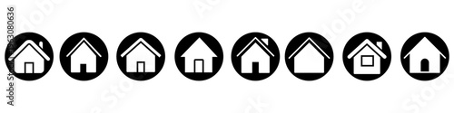 Home icon vector set. Home page  Illustration sign collection. Homepage symbol. Main page logo.
