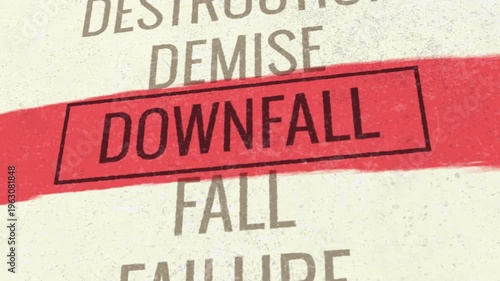 Downfall 3D Scrolling Title Animation