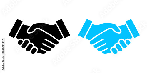 A professional handshake vector illustration featuring businessmen shaking hands as a symbolic sign of a successful partnership, teamwork agreement, and corporate cooperation deal
