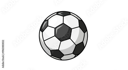 Black and White Soccer Ball.