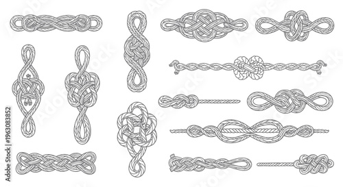 Collection of various metal buckle designs.
