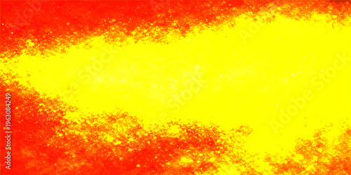 Vibrant abstract fire background vector featuring a hot orange and yellow flame texture with red grunge watercolor paint patterns and vintage smoke art for a heat-inspired inferno wallpaper design