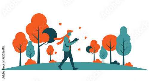 Woman throwing leaves in air happily.