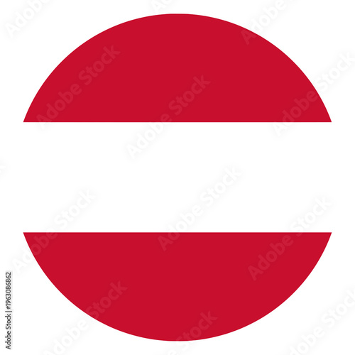 Free Download Austria Flag in Circle Shape - GFXLoad