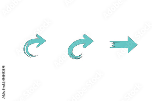 Modern Arrow Icon Set – Dynamic Directional Symbols for UI, UX, and Infographic Design