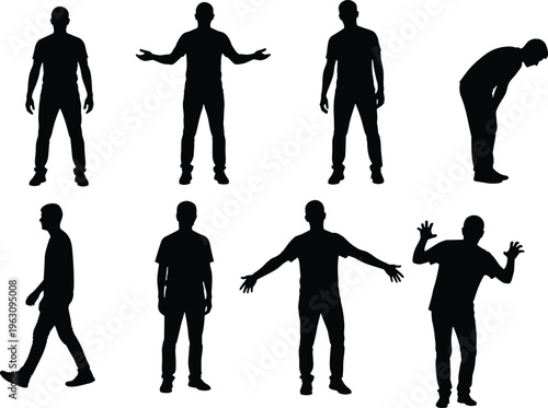 Spooky graveyard silhouette with creepy zombie hands reaching from the ground among old cemetery crosses and tombstones for Halloween horror.