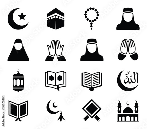 Islamic A Collection of Religious Symbols and