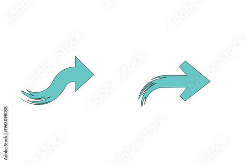 Modern Arrow Icon Set – Dynamic Directional Symbols for UI, UX, and Infographic Design