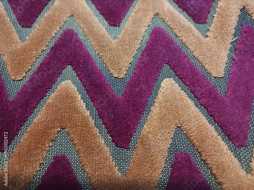 Canvastavla Zigzag Textile Pattern Close-Up