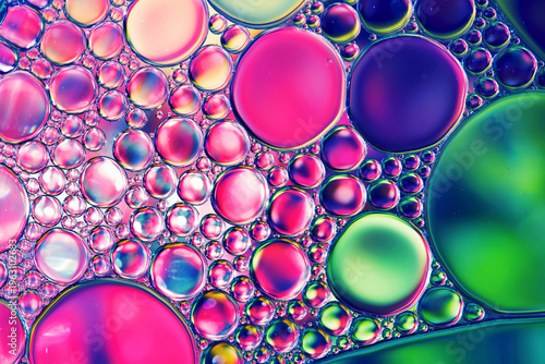 Water bubbles abstract colorful  background, water drops as natural backgound.