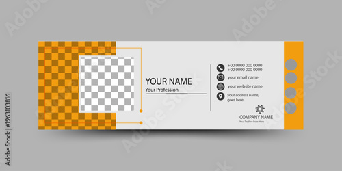 Modern Email Signature Template for Business Use, email signature