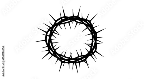 Crown of Thorns Symbolizing Sacrifice and Suffering.